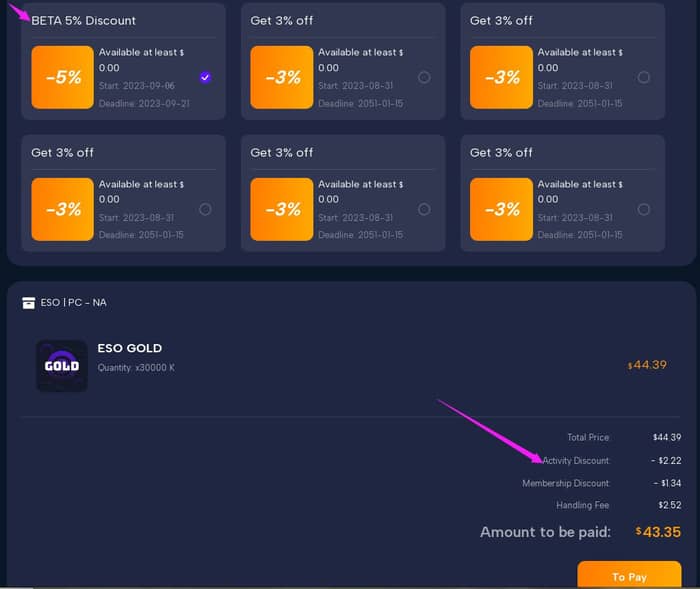 BETA Discount